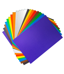 Set hîrtie colorată și carton 20 foi, A4, (8 foi hirtie+8carton color +4 carton alb), ZOO,  Луч